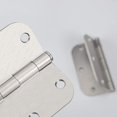 thumbnail image 2 of Goldenwarm  18 Pack 3.5 inch Door Hinges  Brushed Nickel Drawer Hinges with 5/8" Radius Corners, 2 of 6