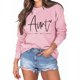 thumbnail image 3 of Gibobby Sudaderas para Mujer Sudaderas Camisa de Cuello Redondo Sólido de Manga Larga para Mujer atlético(C,XG), 3 of 4