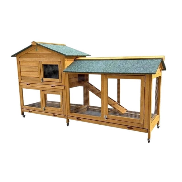 Spacious Outdoor Pet Rabbit Cage - Create a Dream Home Rabbit Villa with an Inviting Rabbit Nest for Your Furry Friends
