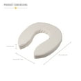 thumbnail image 2 of DMI Toilet Seat Cushion Pad , 2 Inch Raised Cover, Tear Resistant FSA/HSA Eligible, White, 2 of 9