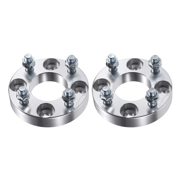 Adaptador de espaciadores de rueda de 1 pulgada, patrón de perno de 4,06 pulgadas, orificio central de 2,44 pulgadas, espaciador de rueda de tamaño de pernos de 10,9 para ATV, carros de golf de coche, negro, 2 uds. Unique Bargains adaptadores y espaciadores de ruedas automotrices