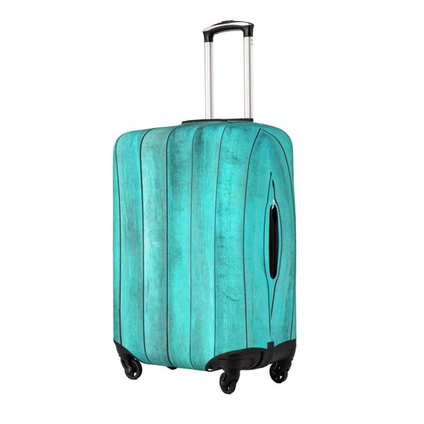 Fotbe Turquoise Wooden2 Funda Protectora para Equipaje, Antirrayones y Resistente a la Suciedad, Compatible con Maletas de 18 a 32 Pulgadas-X-Large