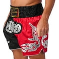 thumbnail image 2 of Jowowha Mens Elastic Hand-Embroidered Totem Shorts Kickboxing Combat Fight Grappling Shorts Muay Thai Type F XL/170/7, 2 of 6