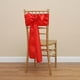 thumbnail image 1 of Lazo de Satén Rojo para Silla de 18 X 274 Cm | Cinta Decorativa Reutilizable y Duradera para Sillas de Banquete de Boda | Funda Ajustable para Silla para Eventos, Fiestas y Celebraciones, 1 of 6