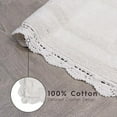thumbnail image 4 of Absorbent Bath Mat Reversible Crochet Soft and Plush Bathroom Mat 100% Cotton 24x40 Bath Rug, Ivory, 4 of 8
