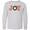 AC-Heather Grey, variant on Inktastic Joy Christmas Ornament with Candy Cane Stripes Long Sleeve Youth T-Shirt