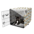 thumbnail image 5 of Beer Dog Crate Cover, Repetitive Demonstration of Drink Mugs and Glasses on a Plain Background, Easy to Use Pet Kennel Cover Small Dogs Puppies Kittens, 7 Sizes, White Earth Yellow Green, by Ambesonne, 5 of 6