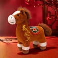 thumbnail image 4 of Horse Stuffed Animal,2026 Horse New Year Plush Mascot Horse Statue,7.87" Tabletop Ornament for Chinese New Year Spring Festival Zodiac Gift Blessing Souvenir Home Office(Red), 4 of 9
