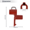 thumbnail image 4 of Gancho colgante para motocicleta Doble horquilla soporte para casco de motocicleta, bolsa de equipaje, colgador para scooters bicicletas metal rojo brillante 1 juego tornillo llave hexagonal llave, 4 of 7