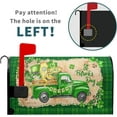 thumbnail image 2 of Happy St Patricks Day Mailbox Cover Lucky Shamrock Truck Magnetic Mailbox Covers Lucky Clover Green Mailbox Welcome Large Post Letter Box Covers Garden Yard Home Decor for Outside 21" x18", 2 of 6