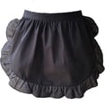 thumbnail image 4 of Delantal de encaje de media longitud, traje de sirvienta, tienda para madres y bebés, suministros de limpieza, delantal corto para el hogar, 4 of 6