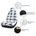thumbnail image 6 of Car Seat Covers Are Protected From Dust And Spillage And Elastic Straps Are Easy To Install For Easy Car Suv Truck Delivery Doderblue Checked Hand-Drawn Sketch_1 1, 6 of 8
