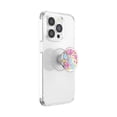 thumbnail image 2 of Soporte para teléfono móvil PopSockets PopGrip, diseño floral translúcido, 2 of 6