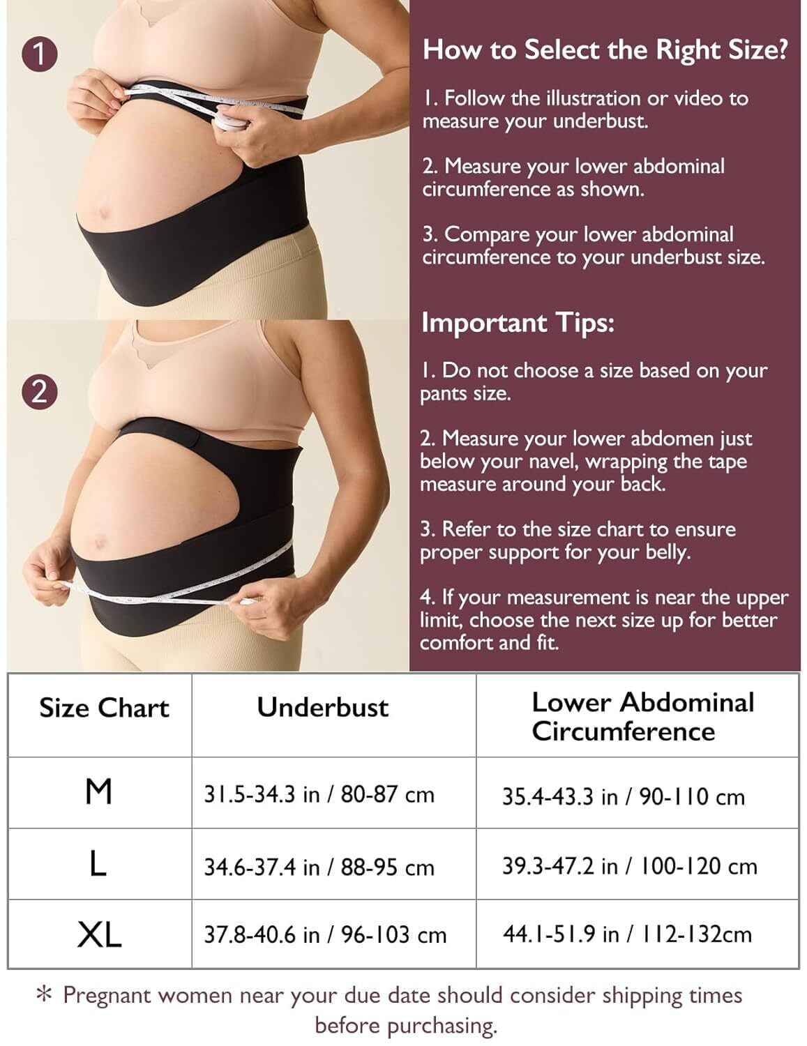 Momcozy Pregnancy Belly Band, CozySupport Ergonest Maternity Belly Band, Invisible Pregnancy Belt for Back, Abdomen, Waist
