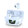 thumbnail image 1 of TWS Auriculares Auriculares inalámbricos resistentes al sudor con estuche de carga Pantalla digital Auriculares estéreo recargables Auriculares portátiles Blanco Methold EL005037-02B, 1 of 2