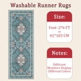 thumbnail image 6 of Hallway Runner Rug 2'x6' Washable Area Rugs Non Slip Laundry Rug Runner Floor Carpet Runners for Hallways Entryway Laundry Room Kitchen, 6 of 11
