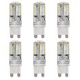thumbnail image 1 of 6 Pack G9 LED Bulbs 58W 220V 6W Ceiling Light Wall Lamp Silicone Light Bulbs for Living Room, 1 of 4