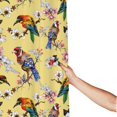thumbnail image 3 of Shower Curtain, Bright Birds Flowers Waterproof Fabric Plastic Shower Curtain, Drying Fast Bathroom Curtain with 9 Buttonholes, Ruffle Shower Curtain 60x72in, 3 of 8