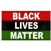 African American Black Lives Matter 3'X5' Double Sided Flag Rough Tex 100D