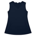 thumbnail image 4 of CHUMUD Plus Size Workout Tank Tops for Women Athletic Loose Fit Top Trendy Sleeveless Ruffle V-Neck Babydoll Gym, 4 of 5