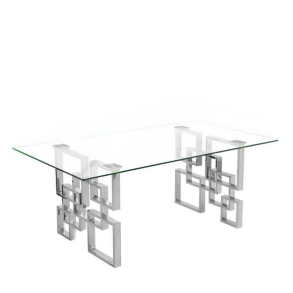 Table basse Diva argentée