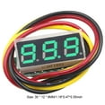 thumbnail image 4 of Probador voltaje digital 3 cables 0-100 V Mini voltímetro 0 28 pulgadas () Verde, 4 of 4