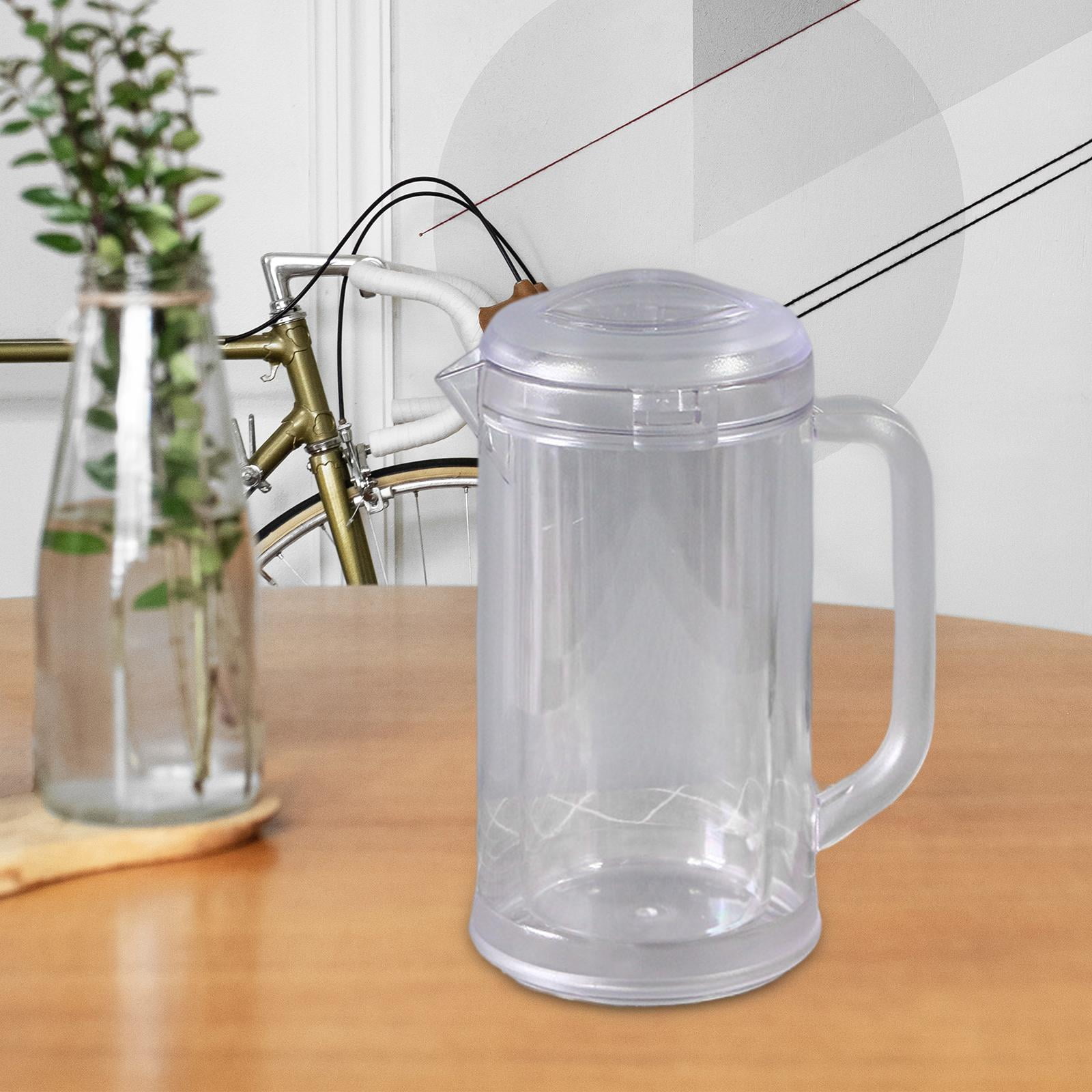 Fiocias Water Jug Fridge Jug Pitcher with Handle Shatterproof Drink Dispenser Teapot for Clear