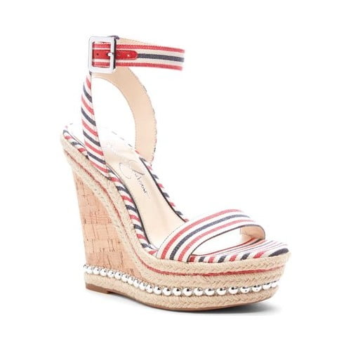 Alinda embellished wedge sandal best sale