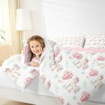 thumbnail image 4 of Homewish Cartoon Unicorn Full Size Comforter Sets 3-Piece for Preppy Child,Kawaii Hot Air Balloon Bedding Comforter Set,Chic Floral Flowers Lightweight Bedding Sets,Breathable Home Decor, 4 of 8