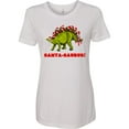 thumbnail image 3 of Inktastic Santa-saurus Christmas Dinosaur Women's T-Shirt, 3 of 5