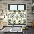 thumbnail image 4 of Yayeee Kitchen Curtains Tier Pair Light Filtering 27"x24" Rod Pocket Short Cafe Window Panel, Retro Flower, 4 of 7