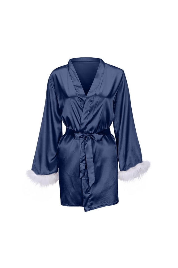 Women's Short Satin Robe Kimono Bride Bridesmaid Bathrobe Getting Ready Robe Soft Sleepwear Ladies Robes