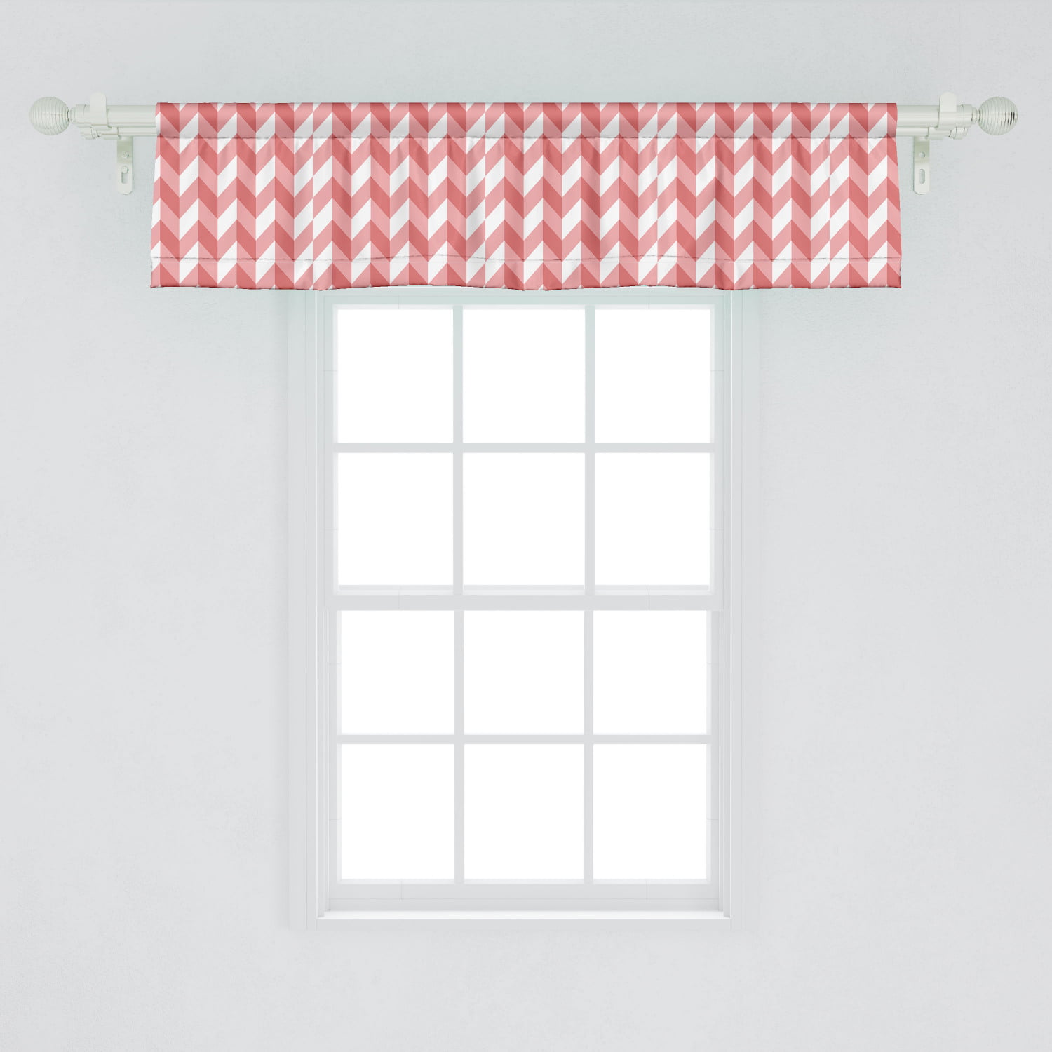 Coral and Teal Watercolor Arrows Window Valance 56  x 18 