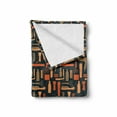 thumbnail image 2 of Mens Soft Flannel Fleece Blanket, Hairdressing Themed Equipment Pattern Hair Dryer Comb and Clipper Vintage Illustration, Cozy Plush for Indoor and Outdoor Use, 70" x 90", Multicolor, by Ambesonne, 2 of 6