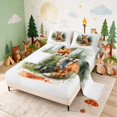 thumbnail image 2 of Erosebridal Fox Queen Sheets for Boys Girls, Pine Forest Queen Sheet Sets, 4 Pieces 1 Flat Sheet 1 Fitted Sheet and 2 Pillowcases, 2 of 6