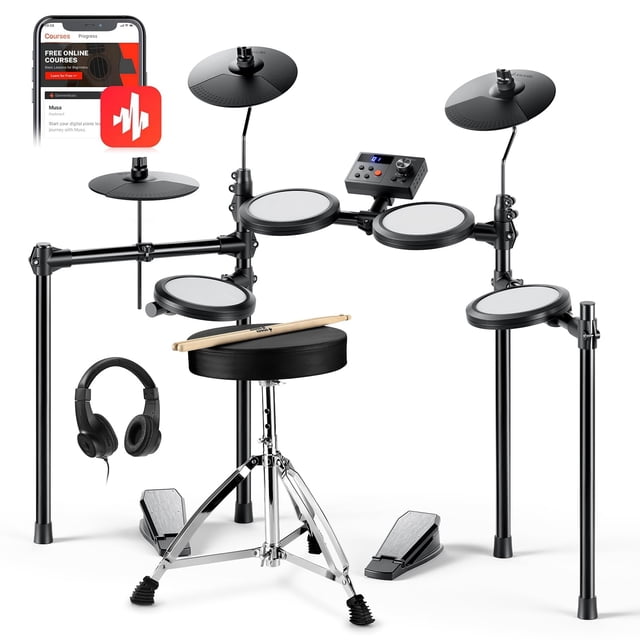 Batería electrónica Donner DED-70 NEW para principiantes con accesorios