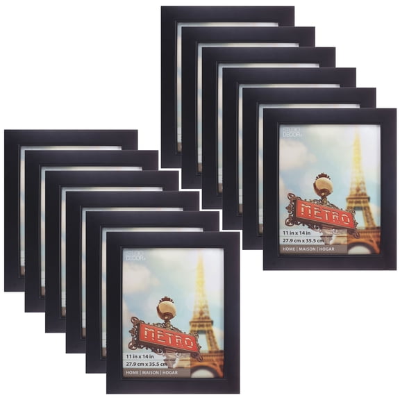 Studio Decor Black Studio 11" x 14" Frame, Home, 12 Pack
