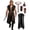 Black, variant on 5 Piece Mens Medieval Sleeveless Hooded Tunic Forest Ranger Rogue Costume Vest with Belt Bracers Pouch for LARP Renaissance Festival Cosplay