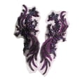 thumbnail image 4 of AMLESO Patchs Perlés Perles Magnifiques Appliqué pour Robe de Ballet Adultes Violet, 4 of 8