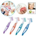 thumbnail image 3 of Denture Toothbrush, Double-Sided Easy Grip Handle Brush for Cleaning Teeth, Oral Care for Dentures, 3 of 6