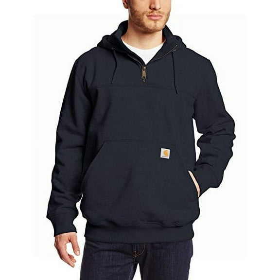 Carhartt Men's Rain Defender Paxton Heavyweight Hooded Zip Mock Sweatshirt