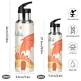 thumbnail image 2 of Dragon Cartoon Style Sports Bottle with Straw Stainless Steel Water Jug Portable Thermal Cup Leak-proof 1000ML, 2 of 9