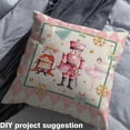 thumbnail image 2 of Homewish Kawaii Pink Nutcracker Fabric by the Yard 1 Yard for Kid, Cartoon Princess Room Decor Fabric by the Yard, Vintage Buffalo Plaid Sewing Fabric, Microfiber Bedroom Decor, 2 of 6