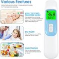 thumbnail image 3 of Termómetro de frente, termómetro médico de frente con alerta de fiebre, pantalla LCD, función de memoria, termómetro infrarrojo de frente para bebés, niños,, 3 of 5