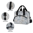 thumbnail image 5 of Lunch Bag Portable Crossbody Meal Bag Cooler Bag Insulated Lunch Bag Food Bag Handheld & Crossbody Design Frozen Fallen Leaves Design, 5 of 6