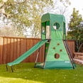 thumbnail image 3 of gobaplay SummitPro Climbing Tower, Outdoor Backyard Playset with Slide for Kids 6+, Green, 3 of 8