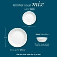 thumbnail image 6 of Corelle Winter Frost White 12-Piece Glass Dinnerware Set (Service for 4), 6 of 13