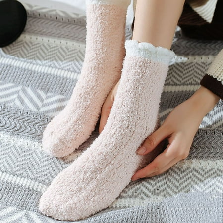 

Beechoice Womens Soft Thick Comfort Casual Cotton Warm Wool Crew Winter Socks