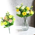 thumbnail image 2 of 33CM Artificial Rose Bouquet, 10 Buds on 5 Stems, Small Rose Buds Bundle, Lifelike Fake Flowers for Home Wedding Restaurant Decor, Multiple Color Options, Ideal for Vase Filler & Table Centerpiece, 2 of 8