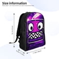 thumbnail image 4 of Geometry Dash Backpacks Casual Daypacks Student Book Bag Printing Satchel Rucksack Lightweight Schoolbag, 4 of 8